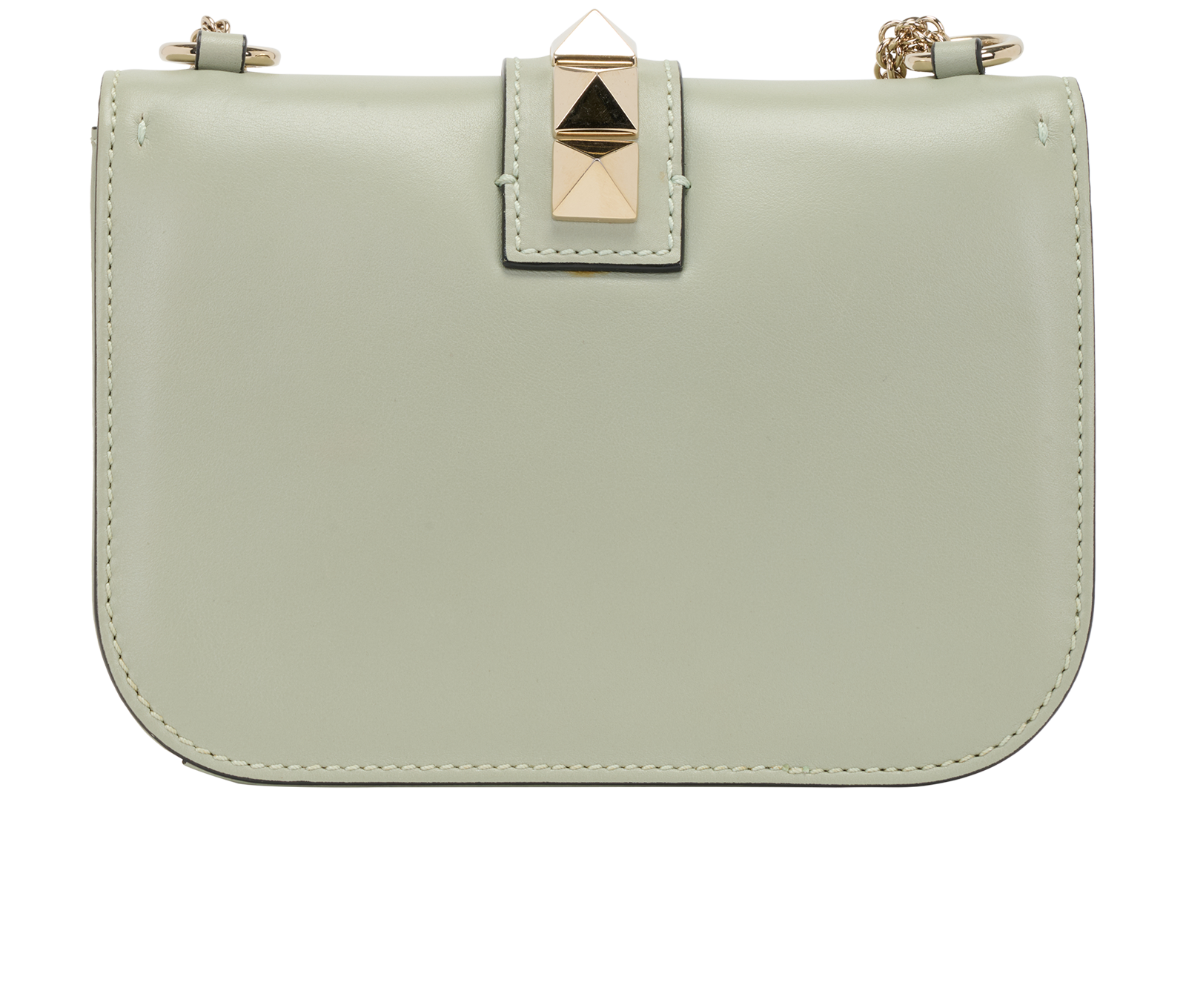 Small Glam Lock, &pound;450, Handbags, Green, Leather, Back view
